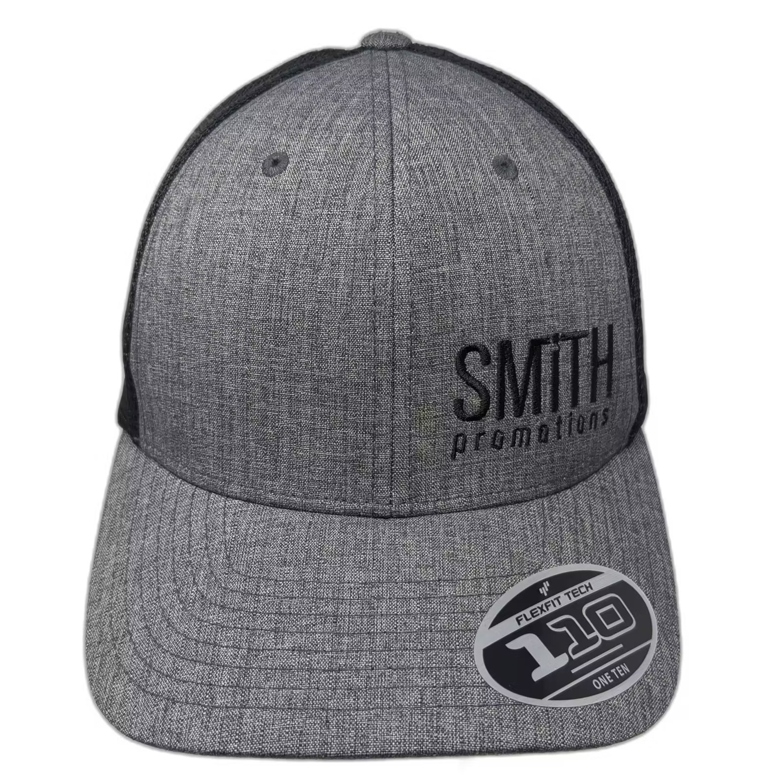 Yupoong Gray One Size Trucker Hat Smith Promotions Embroidered Mesh Adjustable